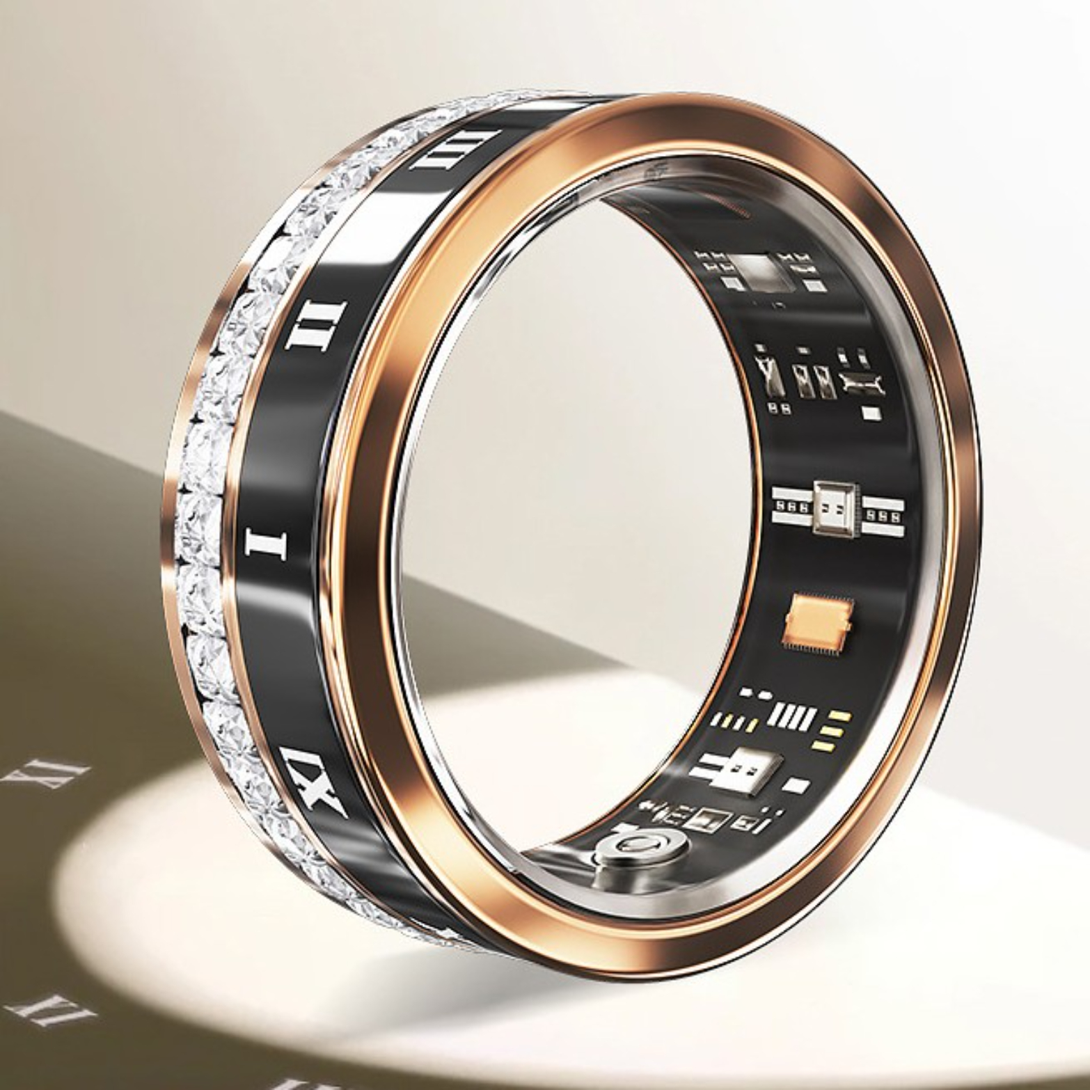 Smart Ring designer jewelry women mens jewlery designer ring Fitness Tracker Step Counter Sleep Monitor Waterproof Ring Compatible with iPhone and Android gifts