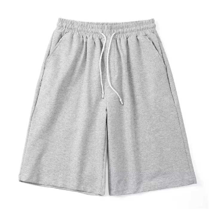 Summer New Y2K Solid Color Cotton Loose Mens Sports Pants Shorts Street Wear Simple Drawstring Straight shorts for menXJ251025