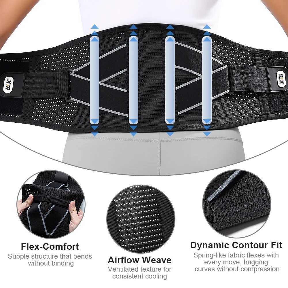 Lumbar Support Back Brace for Back Pain Sciatica ScoliosisHerniated Disc Adjustable Support StrapsLower Back Brace Men Women Y251025
