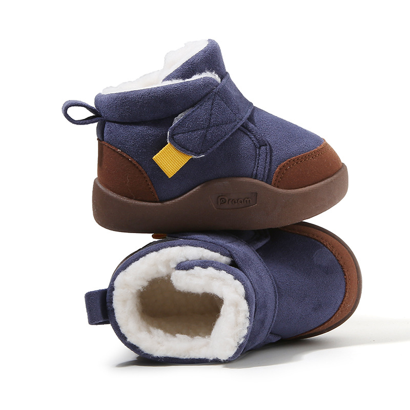 Infant Toddler Boots Winter Baby Crib Snow Boots Warm Plush Outdoor Non-Slip Child Umshop Kids Boots Shoes Size 15- 24 U1160