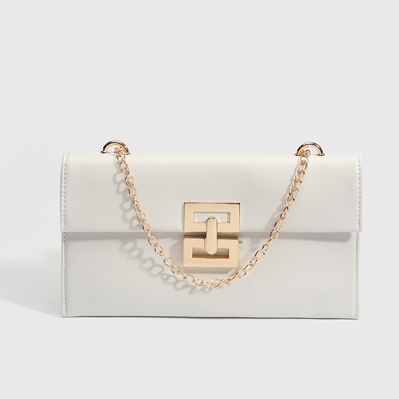 Luxury Brand Designer Bag Women's Bag Brown PU Leather Small Square Bag 2025 New Vacation Style Chain Flap Twist Lock Single Shoulder Crossbody B