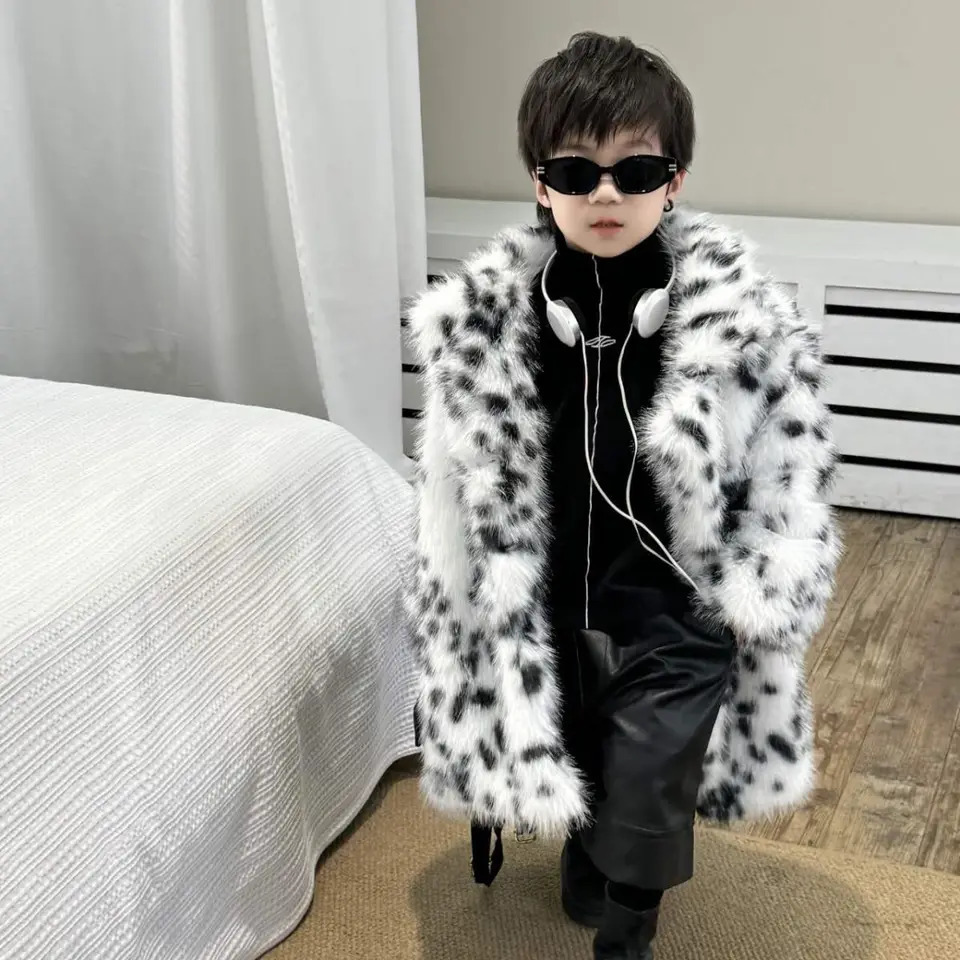 Autumn and Winter Children Fur Coat Thickened Warm Children Clothing Fox Fur Coat Versatile Trendy Style 251023