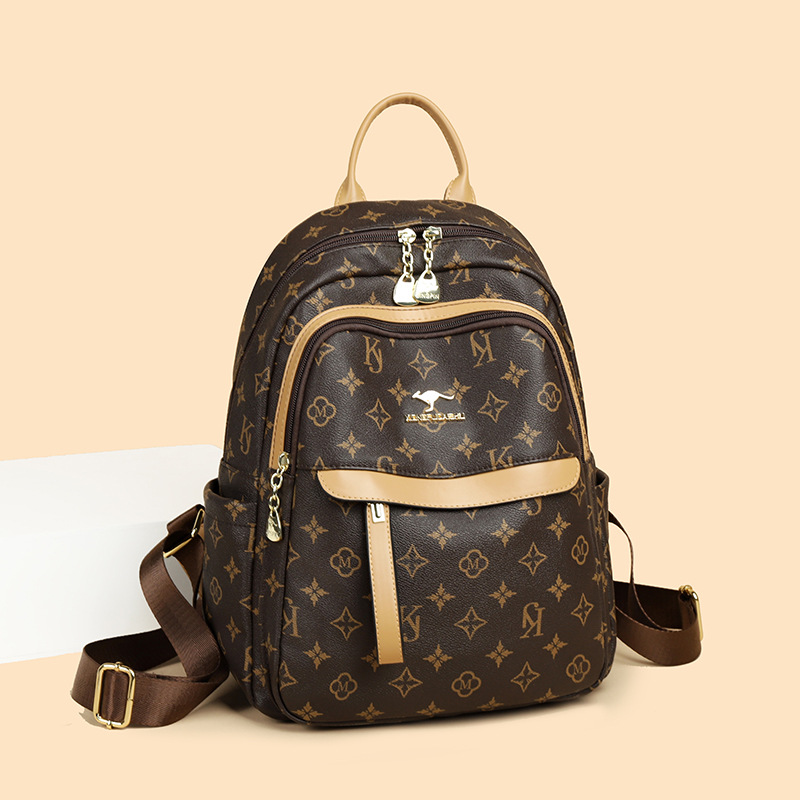 Free Shipping 2025 New Women Backpack Printed Fashion 3-Way Convertible Bag Large Capacity Travel Backpack Shoulder Bag