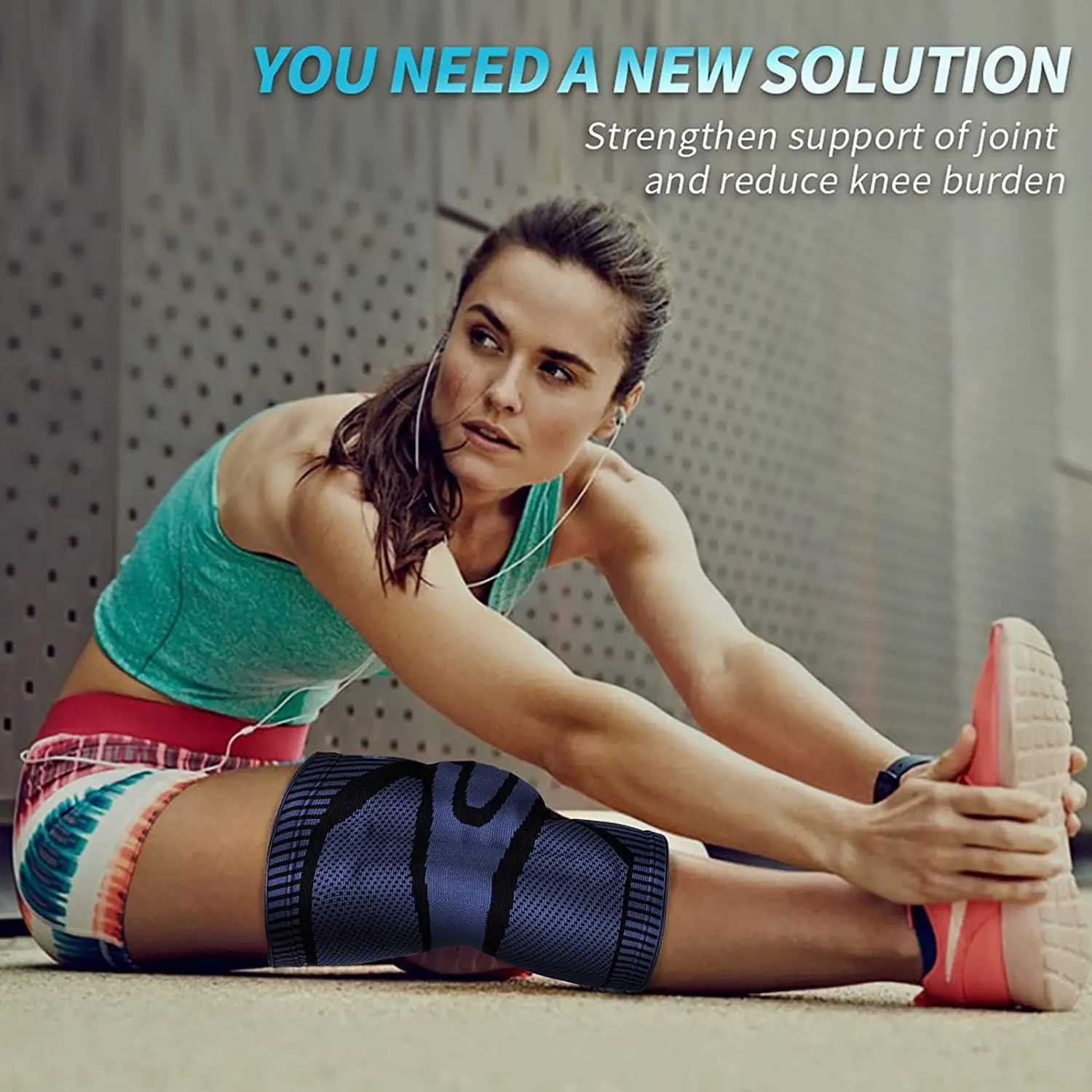 NEENCA Knee Brace Support with Side Stabilizers Patella Gel Knee Compression Sleeve for Knee Pain Meniscus Tear Injury Recovery Y251024