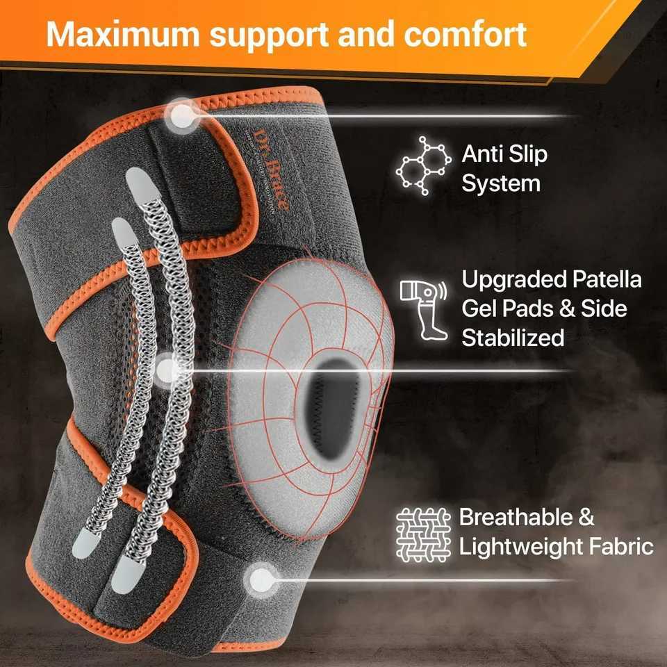 1pcs knee brace hiking outdoor running cycling mens and womens non slip spring support knee joint protection equipment Y251024