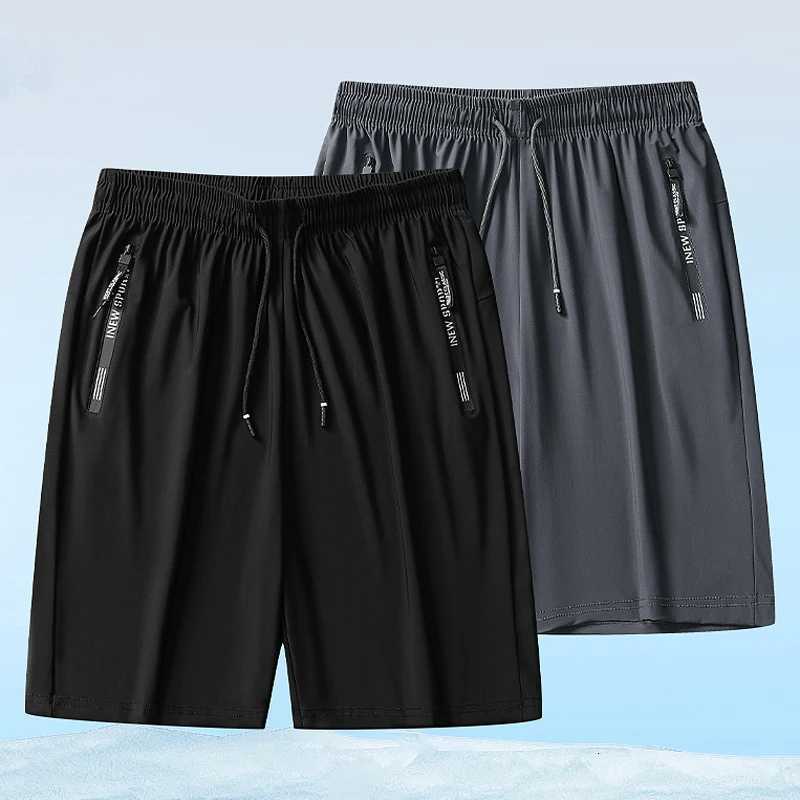 Quick Dry Shorts Men Summer Thin Short Pants Running Sports Bottom Gym Fitness Beach Zipper Pocket Loose Short Sweatpants MenXJ251025