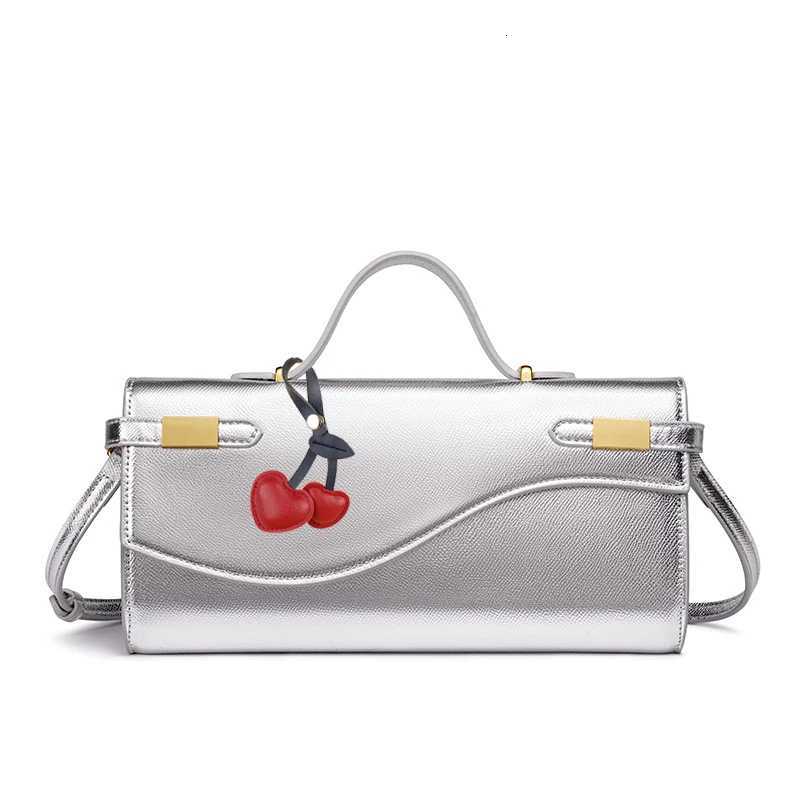 Cherry Red Envelope Wine Red Envelope Black Bag European And American Fashion Palm Pattern Flip Hand Organ Upscale New Handbag Z251024