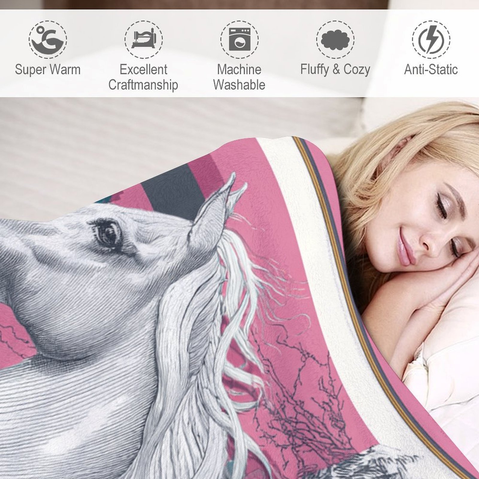 H Designer Horse blanket blanket throw cashmere vibration blanket copert Home Travel Throw Summer Air Conditioner Beach home bedding blankets throws H