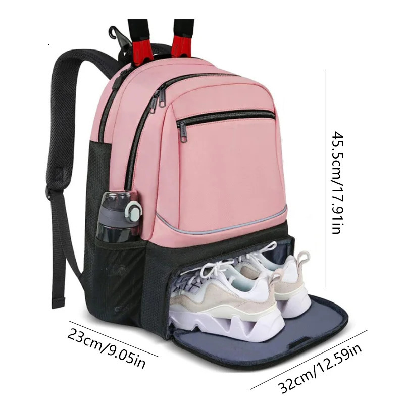 Professional Tennis Backpack Large Capacity Sports Racket Pack Holds 12 Tennis Rackets Outdoor Badminton Bag With Shoe Pocket 251024