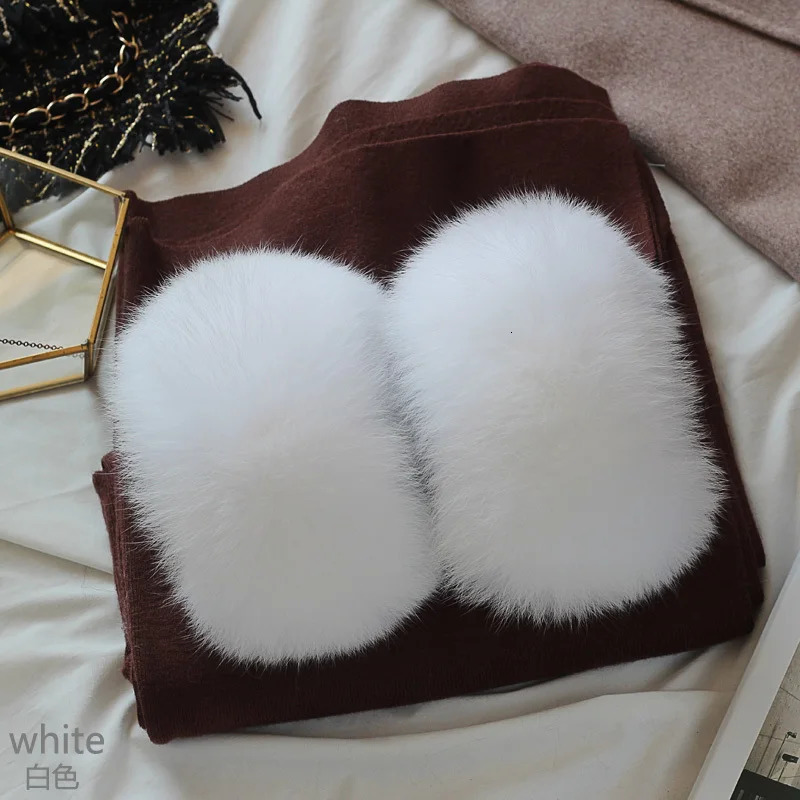 Fox Fur Cuffs Women Wrist Keep Warm Arm Warmers Warmer Sleeve Female Jacket Fur Cuff Fluffy Fur Cuff Ladies Warm Arm Cuff 251023