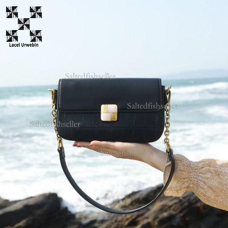 Lacel Urwebin Leather Women's Designer New High-end Fashion Versatile Large Capacity Rectangular Underarm Shoulder Bag Crossbody Bag Fashionable 