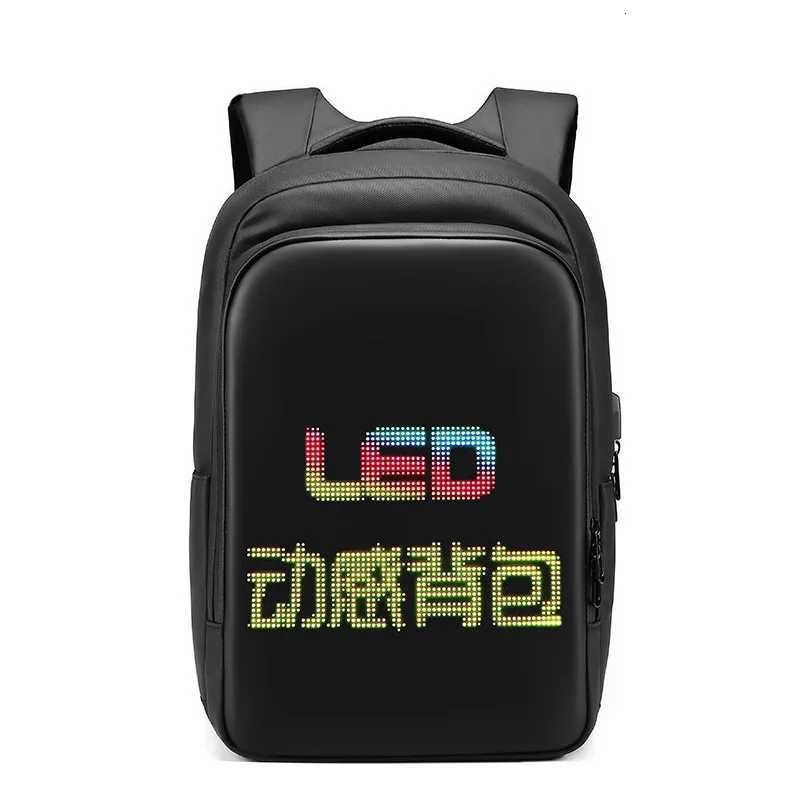 LED Display backpack Business travel 156 Inch Laptop Backpack Men DIY Smart backpack school Backpack woman multimedia backpack W251025