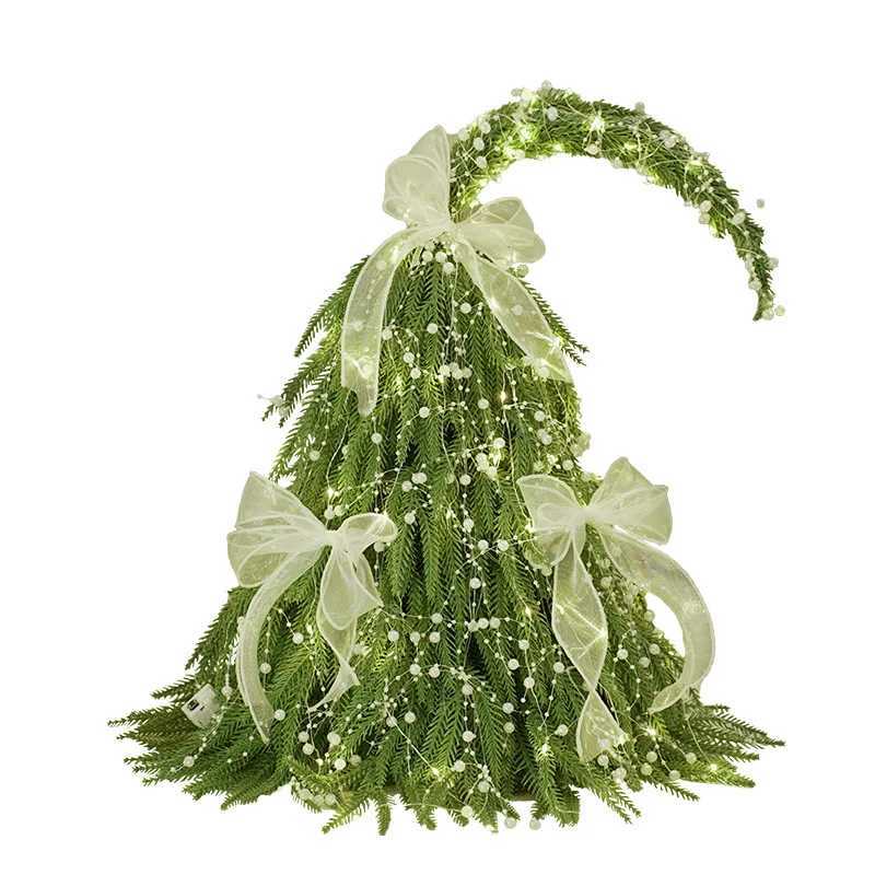 Simulated Encrypted Desktop PE Christmas Tree Mini Christmas Tree Ornament Magic Crooked Neck Christmas Tree Decoration C251024
