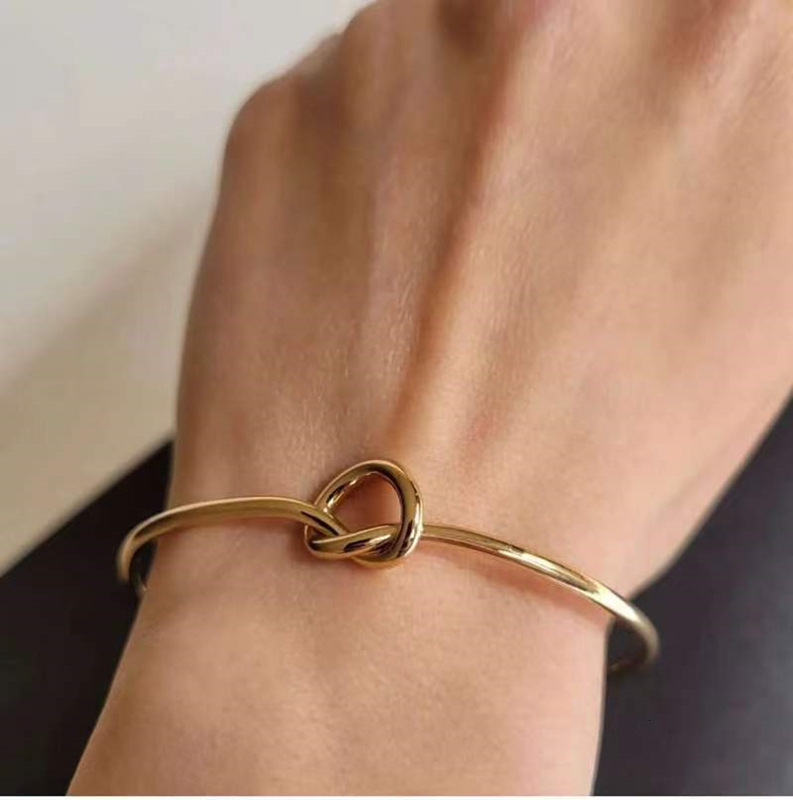 Korean Fashion Simple Versatile Knot Open DIY Men's Women's Bracelet Yiwu Product