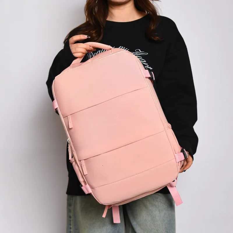 Couples Leisure Lightweight Backpack Travel Backpack Female New Backpack Student Schoolbag Large Capacity Travel Commuter Luggag W251025