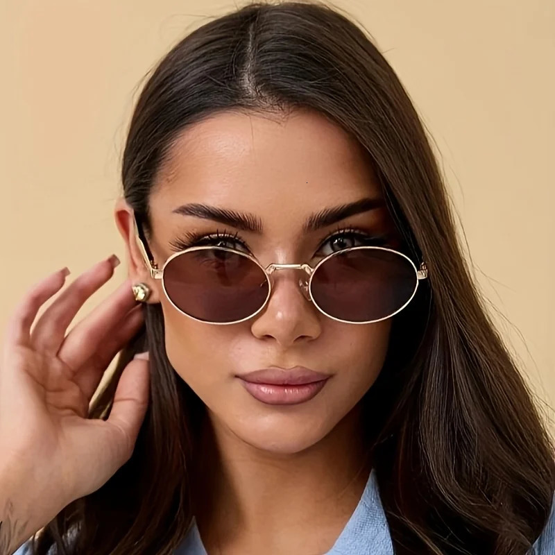 3pcs Small Oval Sunglasses Women Alloy Frame Trend Outdoor Sun Glasses High Quality Classic Men Eyewear UV400 251023