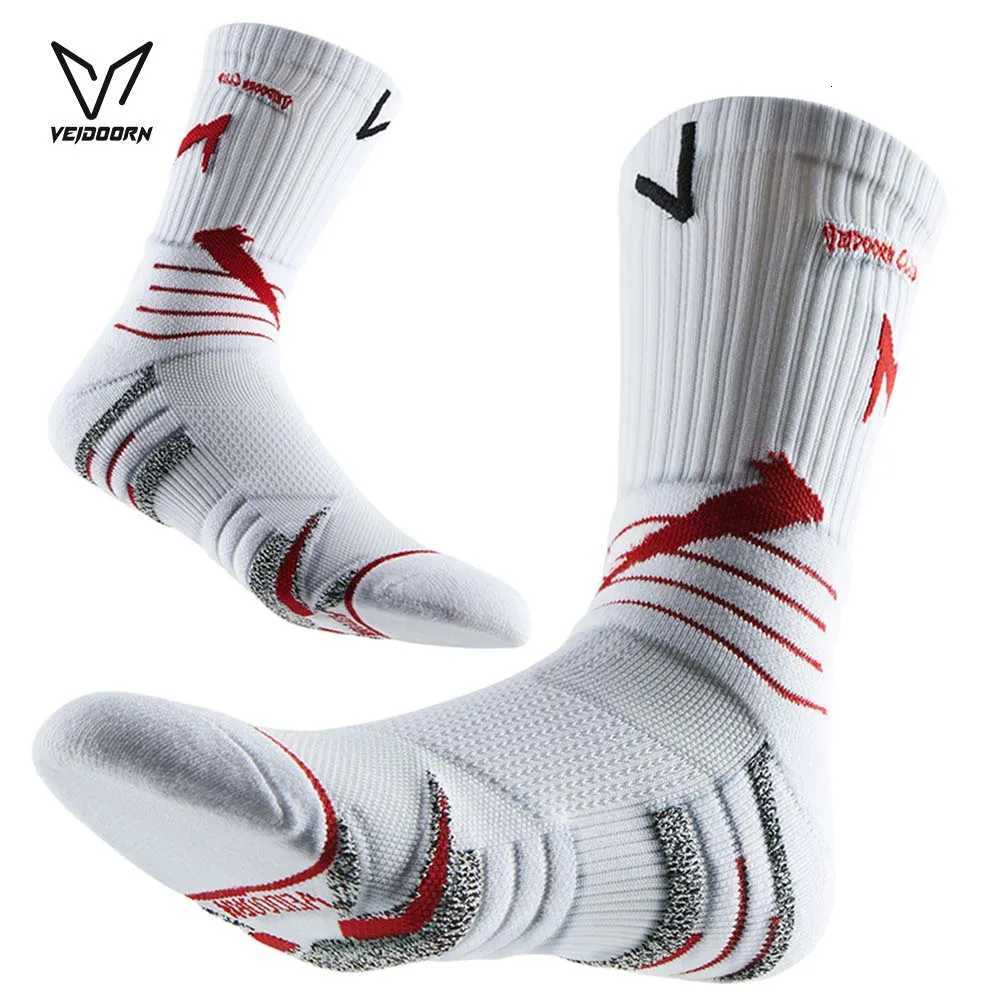 Veidoorn 2025 Performance Athletic Socks Thick Ankle Padding NonSlip Bottom Enhanced Comfort for Intense Workouts Sport Socks Y251024