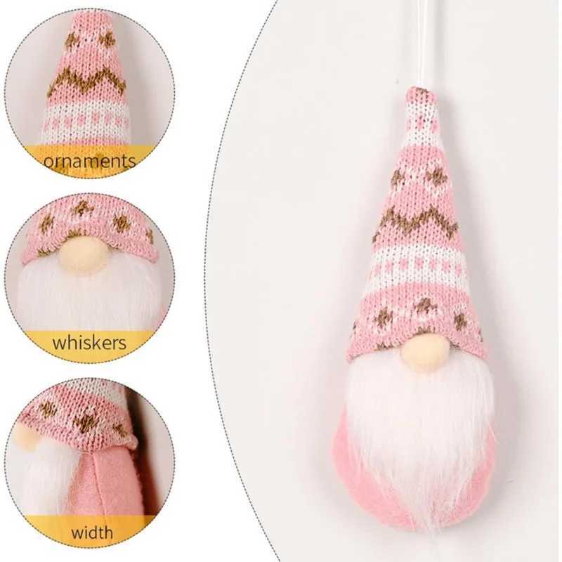 3pcs Christmas Hanging Decorations Swedish Handmade Plush Santa Elves Holiday Tree Ornaments Home Christmas Decor C251024