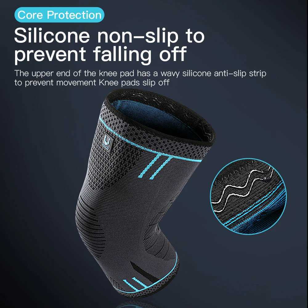 1 PC Knee Pads Strap Patella Medial Support Meniscus Silicone Compression Protection Sport Knee Braces Basketball Running Prot Y251024