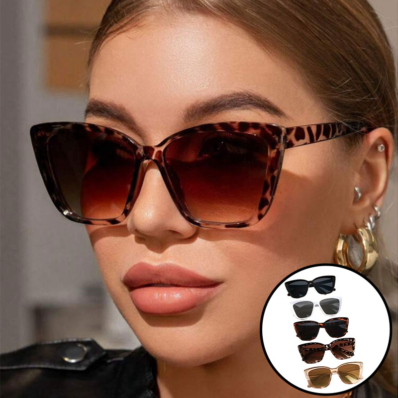 Metal Cat Eye Frames Retro Style Sunglasses For Office Commute And Outdoor Use