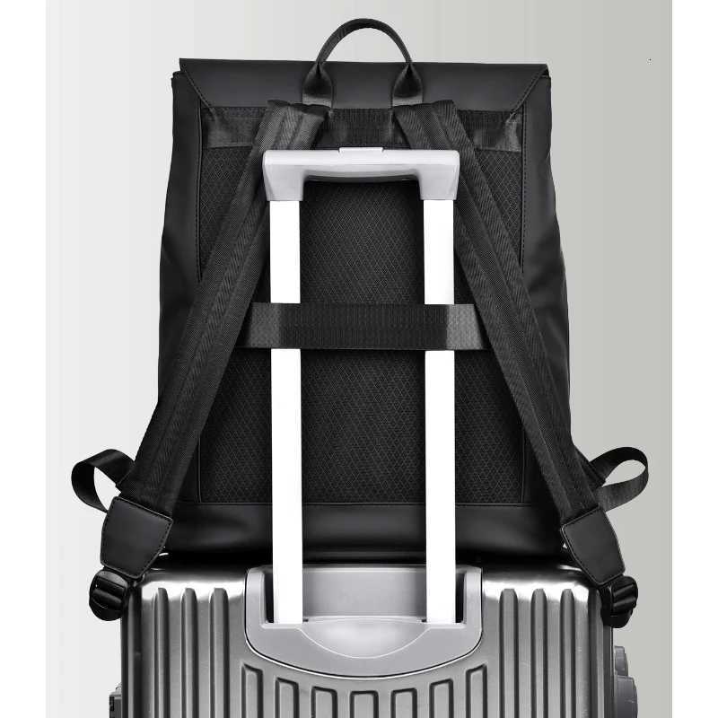 173inch laptop backpack large capacity adjustable shoulder strap business travel school commuting bag smooth backpack W251025
