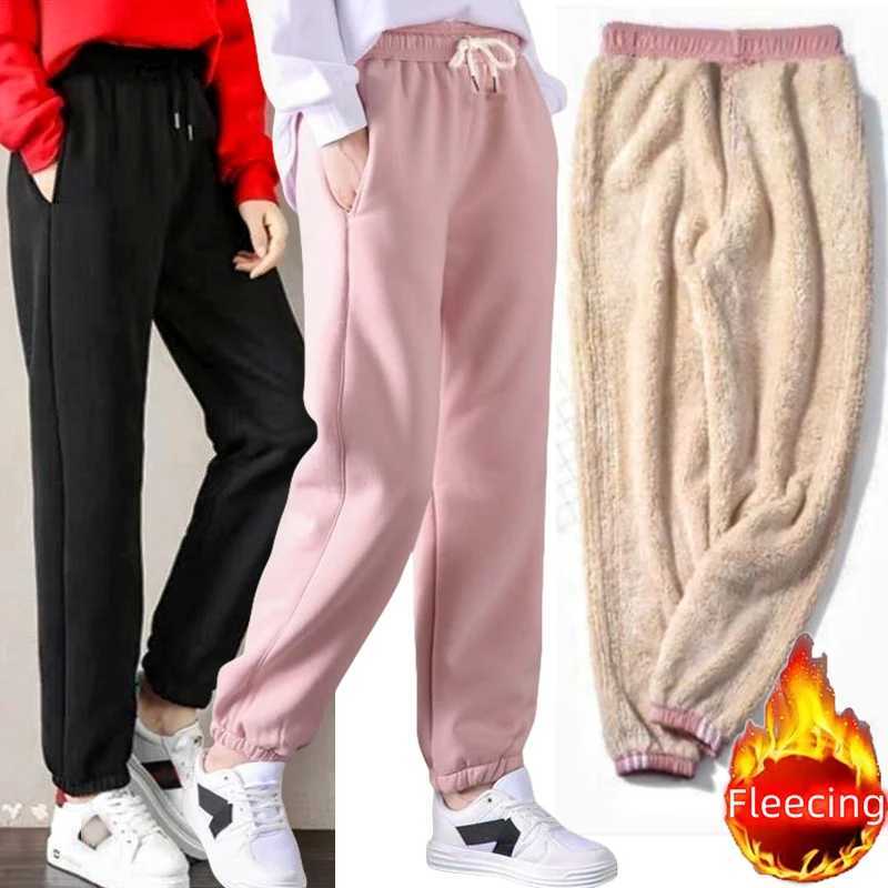 2024 New Women Clothing Warm Winter Thicken Trousers Casual Sport Fleece Legging Fashion Thick PantsT251025