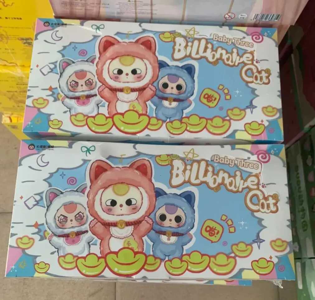 Baby Three Billionaire Cats Series Tide Play Surprise Blind Box Cute Plush Pendant Ornaments Decoration Surprise Gifts Z251025