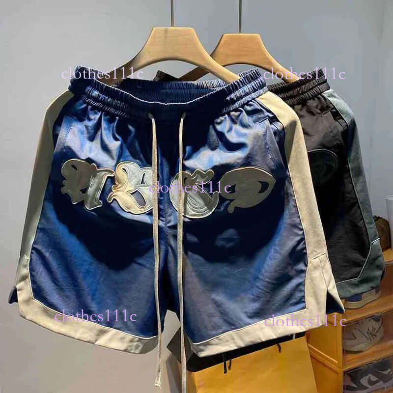 Letter Embroidery Ing Design Quick-Drying Basketball Summer Thin Fashion Trend Y2k Baggy High Street Shorts Men