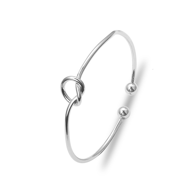 Korean Fashion Simple Versatile Knot Open DIY Men's Women's Bracelet Yiwu Product