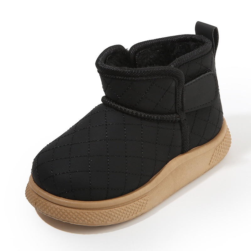 Boys Girls Snow Boots for Kids Toddler Plush Short Boots Children Infant Outdoor Shoes Kidsnest Boots Waterproof Anti Slip Sizes 21 - 32 K1193