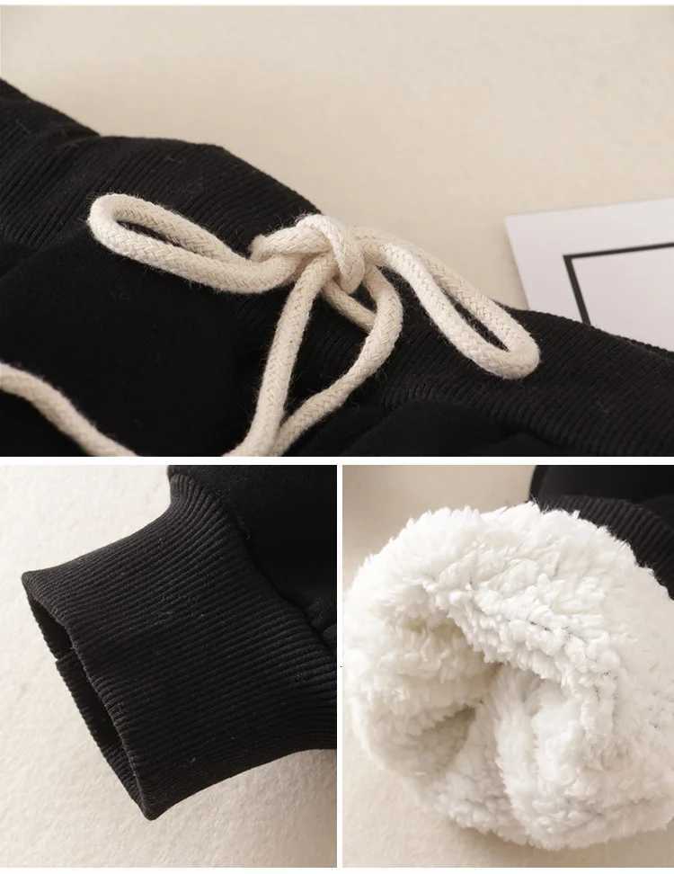 2022 Winter Warm Womens Pants Fleece Thicken College Students Sweatpants Girls Oversized Joggers 1 PC Enough For WinterT251025