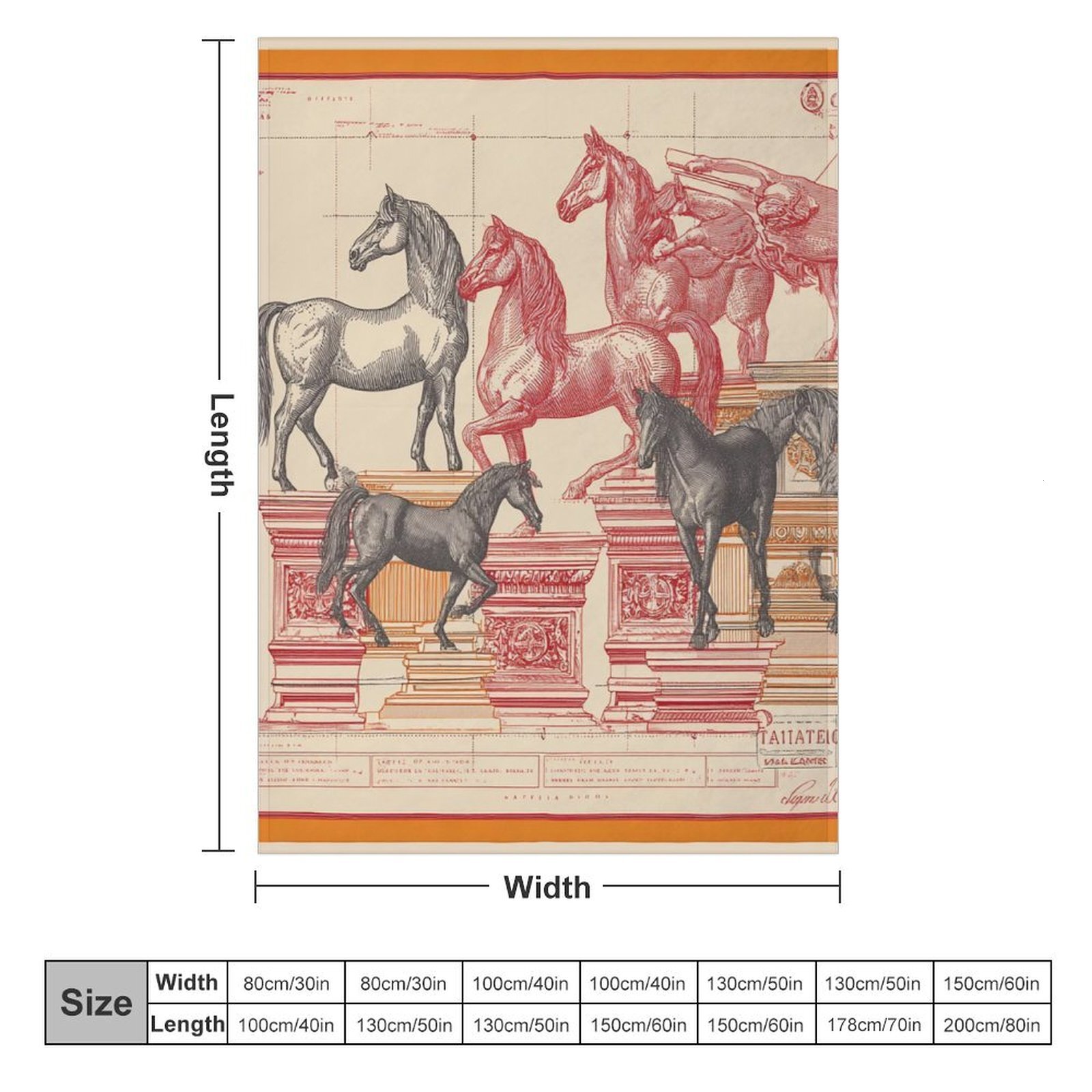 Custom H Designer Horse blanket blanket throw cashmere vibration blanket copert Home Travel Throw Summer Air Conditioner Beach home bedding blankets t