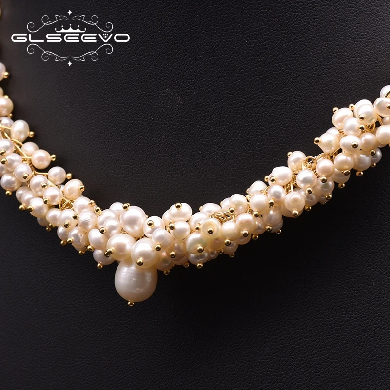Natural Freshwater Pearl Charm Chokers Necklaces For Women Wedding Trendy Gift er Fine Jewelry GN0235 251016