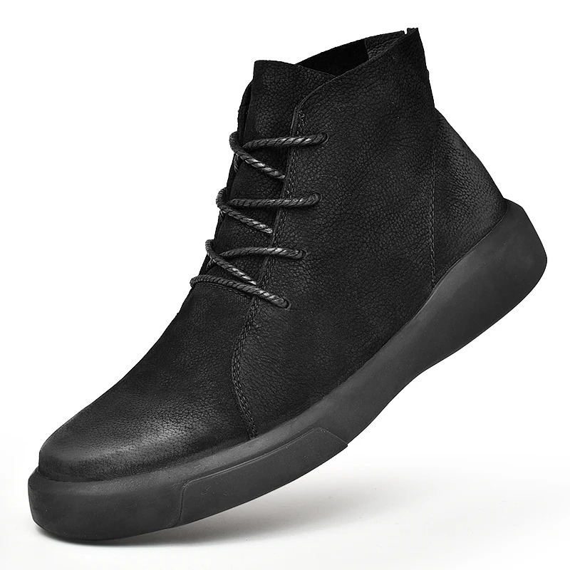 Mens Genuine Leather Winter Ankle Military Treking Tactical Boots Outdoor Men Shoes 251021