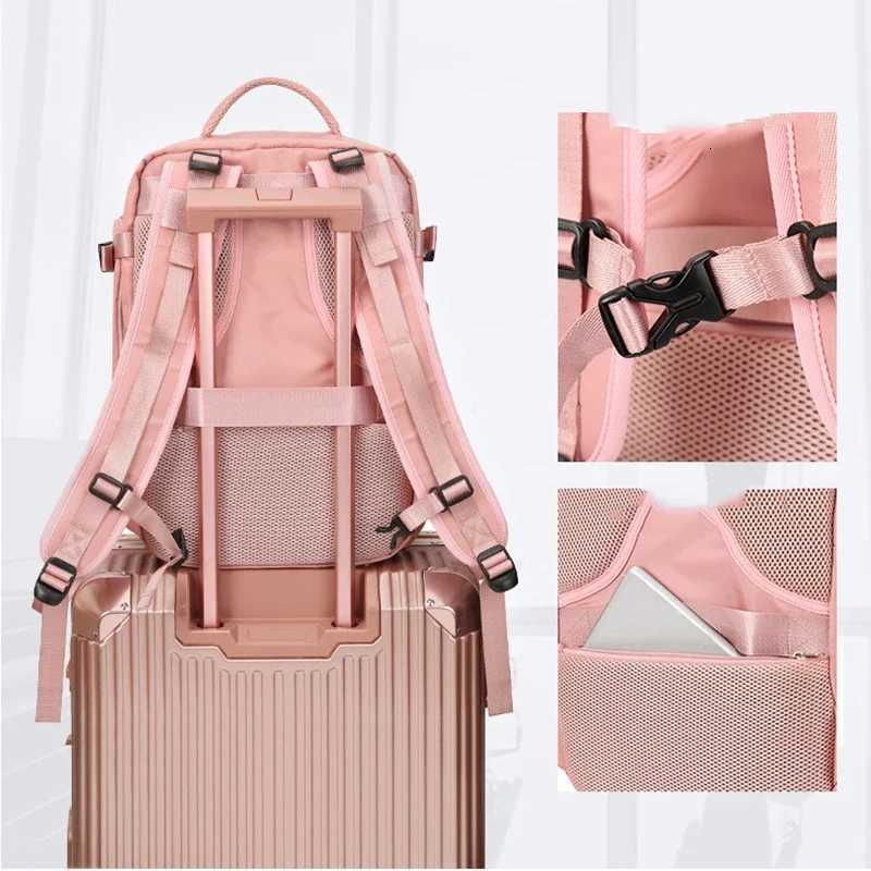 New Womens Travel Backpack Airplane Large Capacity MultiFunction Luggage Lightweight Waterproof Casual Bag Notebook Bagpacks W251025