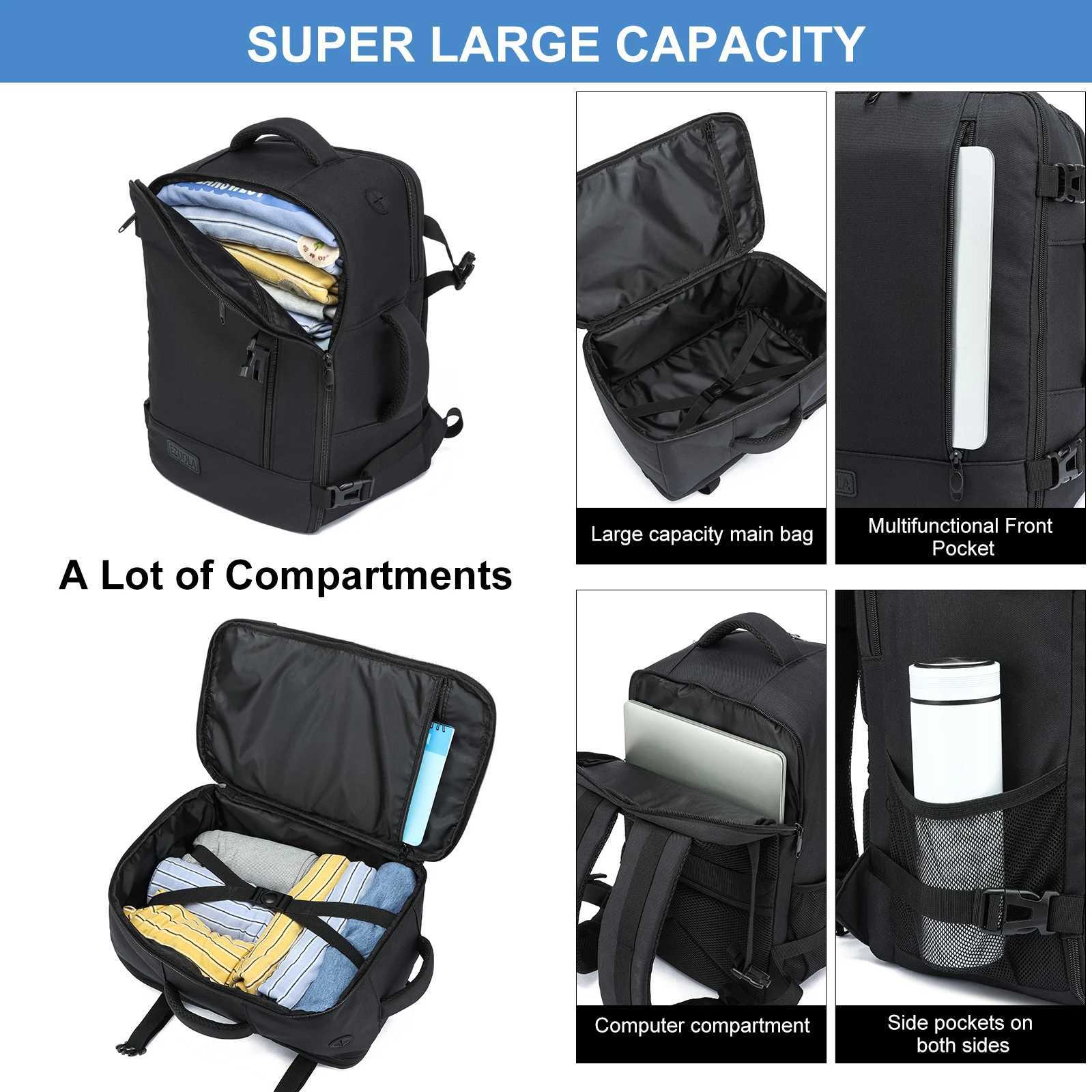 travel backpacks 40x20x25 ryanair Hand luggage with laptop compartment portable luggage students business people school cabinbag W251025