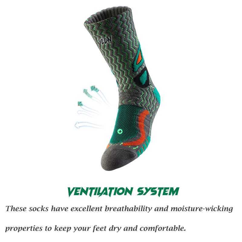 Towel Bottom Sport Socks for Men 912 Breathable Non Slip High Cut Basketball Socks Moisture Absorption Socks Y251024
