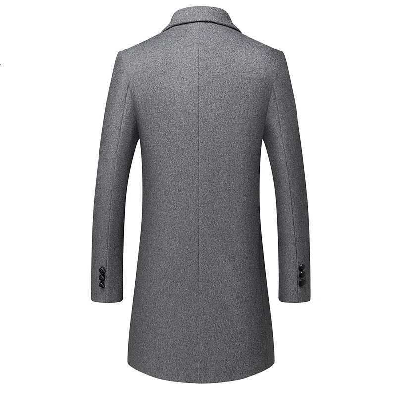 Highquality fashionable and stylish woolen midlength business suit scarf with wool detachable autumn and winter fashion coatT251025