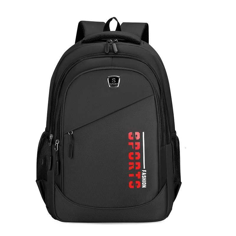 Largecapacity backpack Adjustable shoulder strap multilayer design polyester lining laptop backpack W251025
