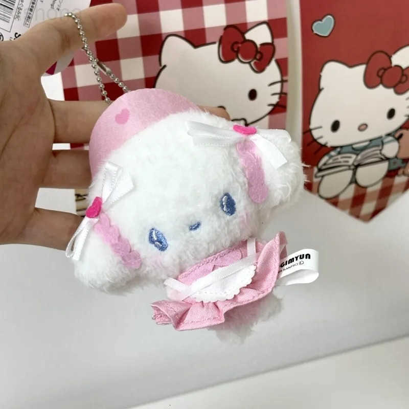 Sanrio Kawaii Doctor Nurse Series My Melody Kuromi Cogimyun Hello Kitty Plush Keychain Decoration Doll Backpack Charm Girls Gift L251025