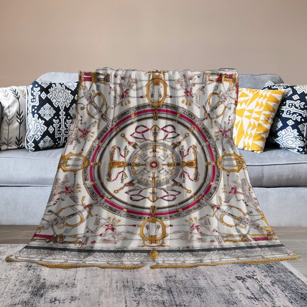 H Designer Horse blanket blanket throw cashmere vibration blanket copert Home Travel Throw Summer Air Conditioner Beach home bedding blankets throws H