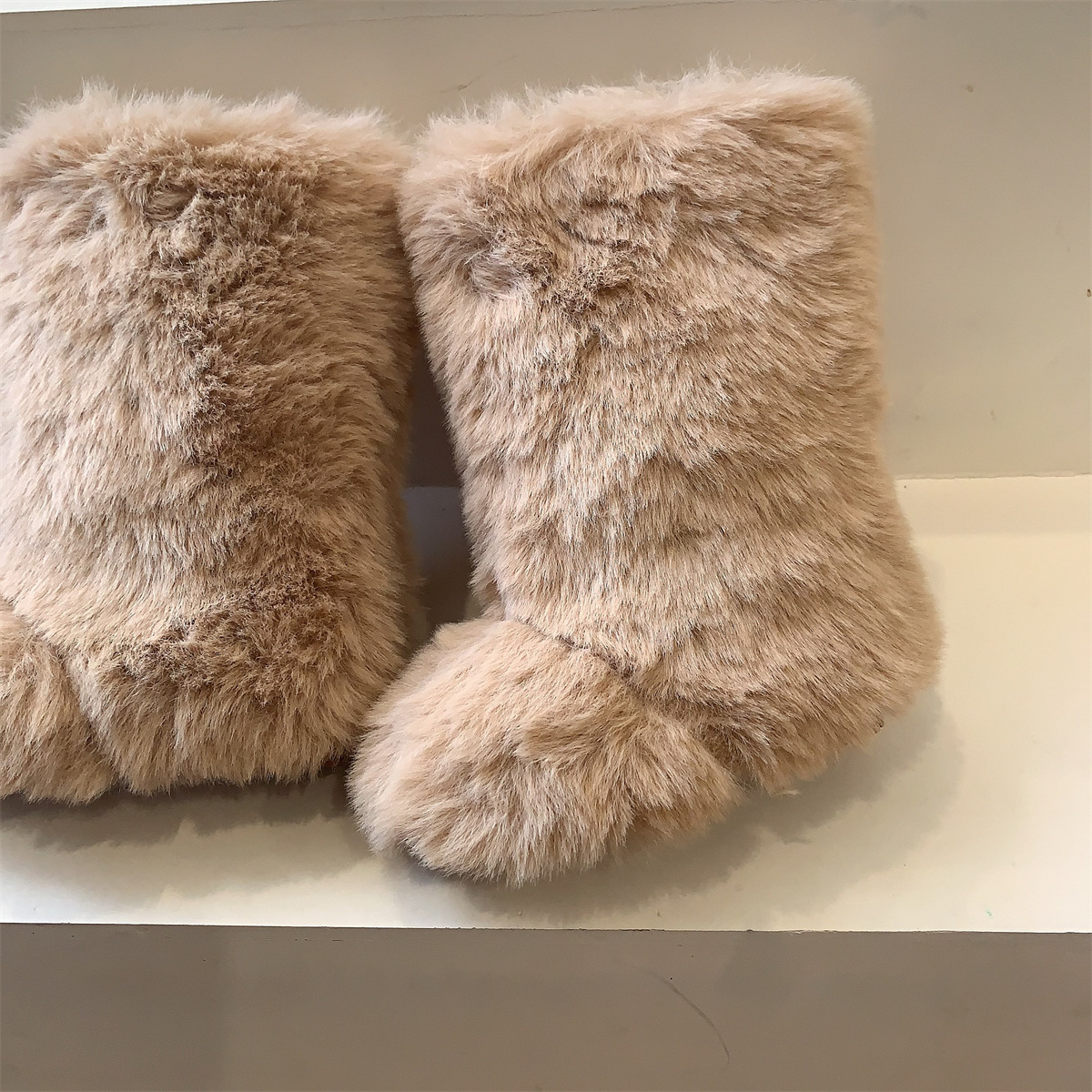 Korean Version Cute Snow Monster Children s Shoes Girls Snow Boots Winter New Children s Furry Cotton Boots Baby Boots Trendy
