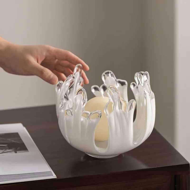 Handicrafts Desktop Storage Container Irregar Water Droplet Waves Tray Candlestick Candle Holder Fruit Platter Y251025