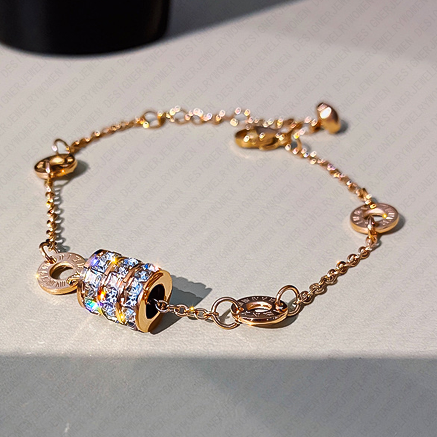 Designer Bracelet Bracelet for Women Slim Waist Bracelets Roman Numeral Bangle Pendant Bangles Luxury Jewlery Designer for Women Elegant Timeless Gift