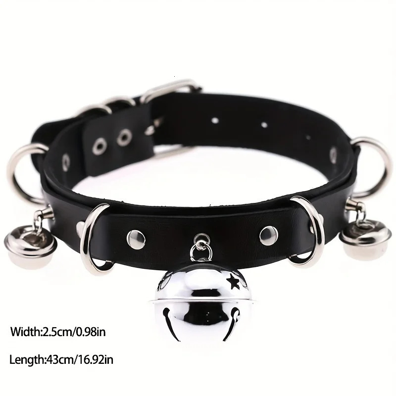Big Bell Shape Choker Necklace Punk Style Clavicle Chain For Unisex Halloween Party Valentines Day Lovers Gifts 251023