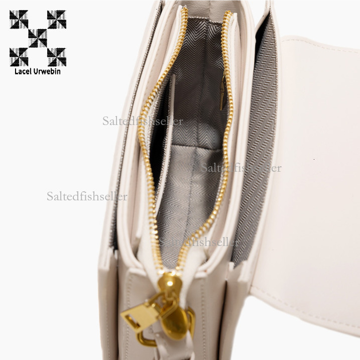Lacel Urwebin Designer Luxury Women's Tofu Small Square Bag Fashionable New High-end Metal Zipper Flip Shoulder Crossbody Bag Simple Mini Handbag
