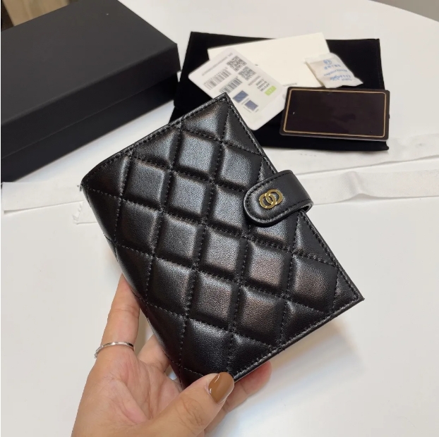 10A Passport clip wallet high-quality genuine leather bag fashionable men's and women's bag multifunctional daily wallet Bank card wallet