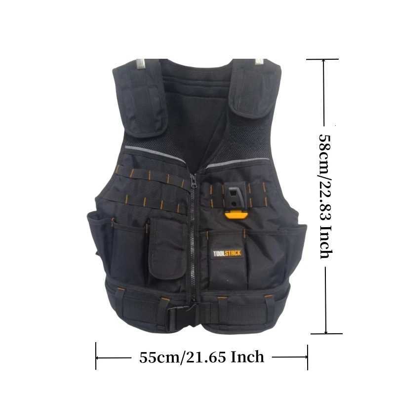 Multiket Work Tool Vest Breathab Work Vest Heavy Duty Tool Vest for Ectricians Carpenters Multifunctional Work Y251022