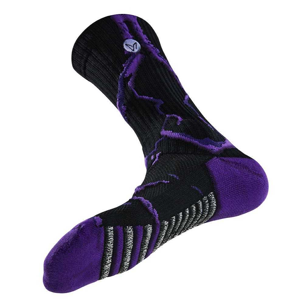 Veidoorn 6 Pairs Professional Sports Socks for Men Women Athletic Cushioned Running Socks Breathable Crew Socks for Basketball Y251024