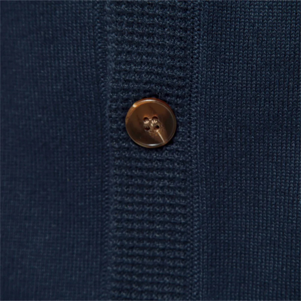 AIOPESON Autumn Cotton Cardigan Sweater Men Casual Single Breasted Solid Color High Quality Cotton Sweater Men 251020